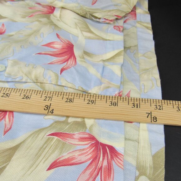 Nautica Men's Short Sleeve Collared Shirt Floral Bird Of Paradise Design Size XL - Picture 7 of 10